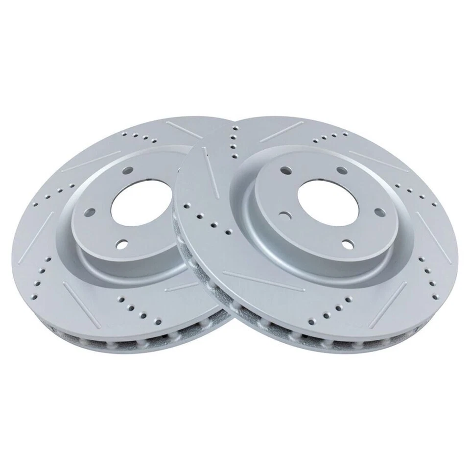 TRQ Front & Rear Performance Brake Pad & Rotor Kit For 2004-2013 Cadillac Chevy - Image 2 of 4