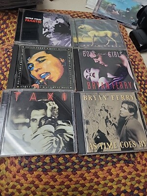 Brian Ferry 6 CD Lot - Taxi, As Time Goes By,  Boys Girls, Frantic, Mamouna