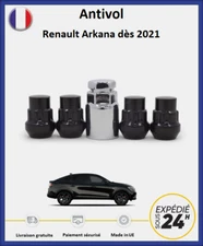 Renault Arkana Black Wheel Anti-Theft Nuts From 2021