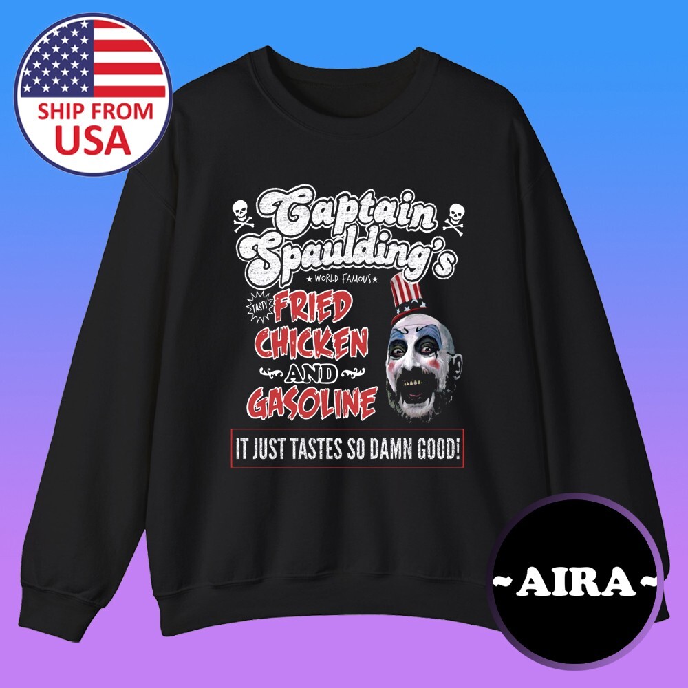 CAPTAIN SPAULDING Gasoline Men's Black Size S to 3XL