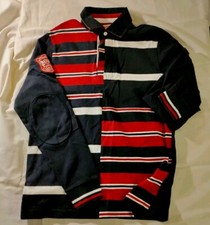 Men Brooks Brothers 1818 Navy White Red Stripe Pullover Sweater M VTG RARE NWOT