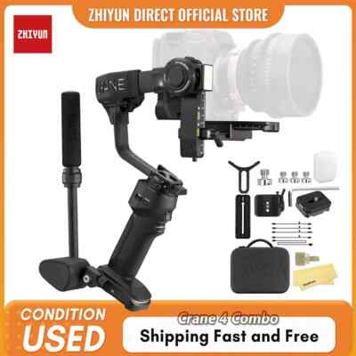 #ad #ad Zhiyun Crane 4 Combo 3 Axis Gimbal Stabilizer for DSLR Cinema Camera Camcorder $445.55