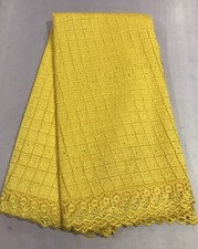 Yellow Guipure French Venice Bridal Lace Fabric 50 Width Sold By The Yard