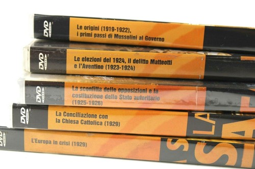 LA STORIA DEL FASCISMO 5 DVD Rai Trade Le origini Crisi Mussolini Stato Italia - Foto 3 di 3