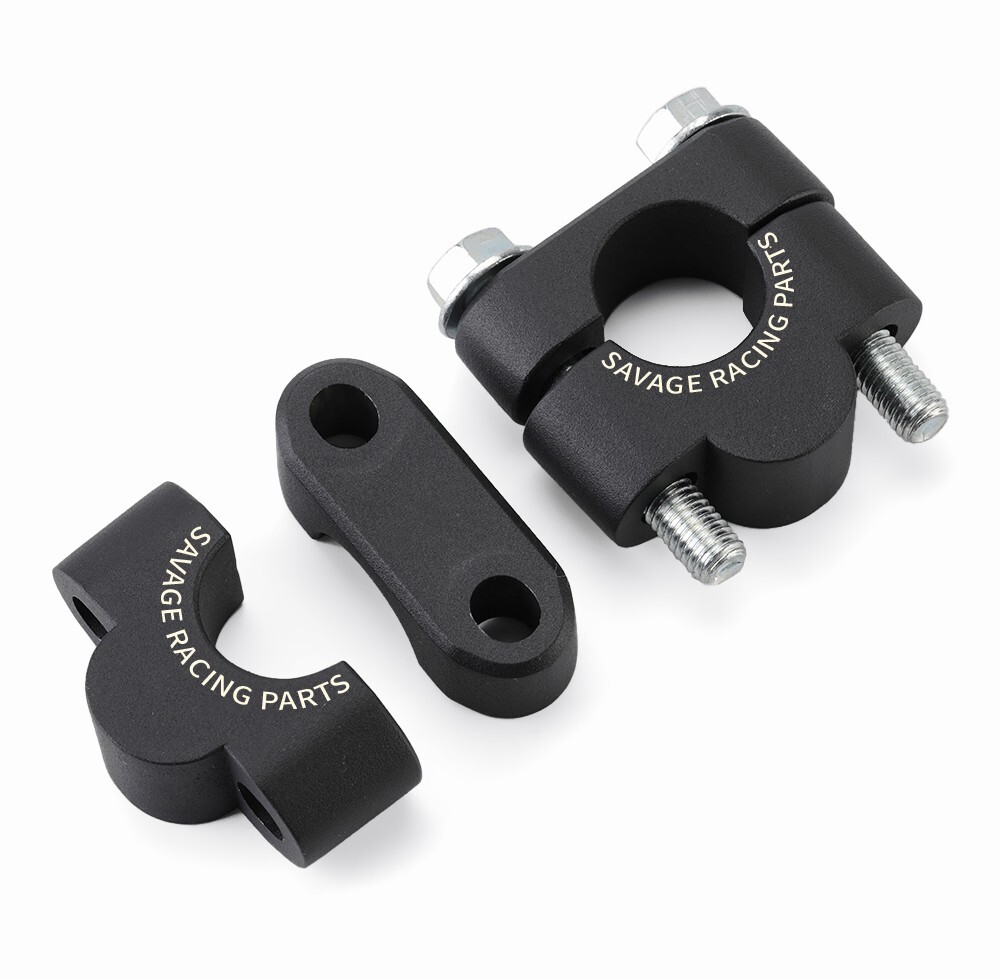 7/8" 22mm Handlebar Mount Clamps Riser Adapter For YAMAHA XTZ250 XTZ150