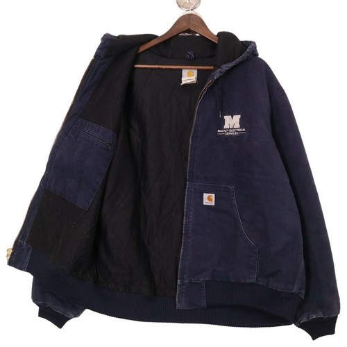 00 s Carhartt Active Jacket Work Navy (Men s XL) Used Used Clothing