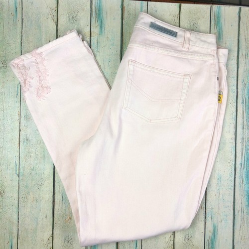 Bettina Liano Blush Pink Ripped Jeans 
