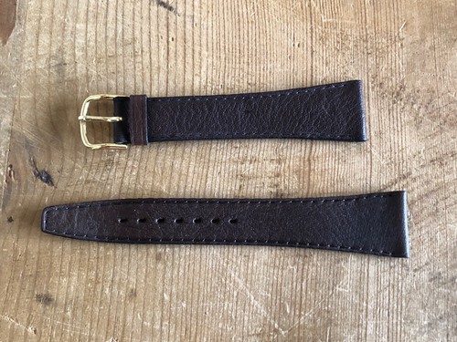 Bracelet Cuir 20 Mm Pour Montre Seiko, Citizen - Style Militaire Marron - Neuf Sans étiquette