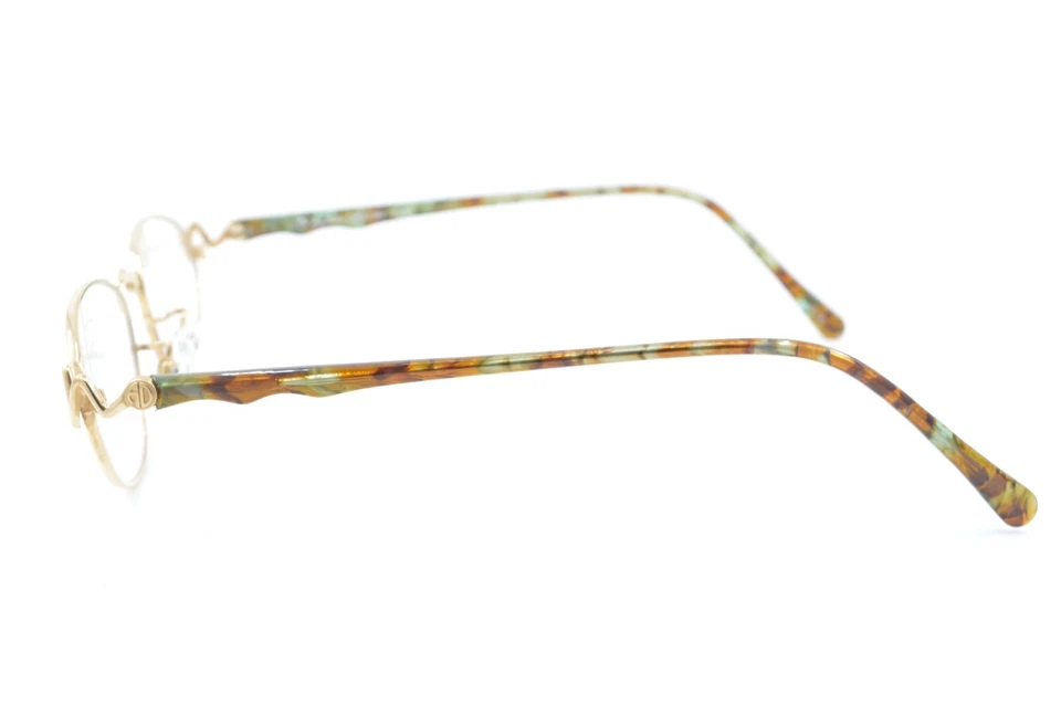 Nuevo Auténtico Raro Alain Delon 3381 1B Años 80 De Colección Puente Onda Marco de Metal Dorado Foto 4 de 4