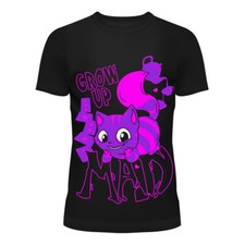 Cupcake Cult T-Shirt Grow Up Mad Kawaii Cheshire Katze Kitty Manga Skelett Anime