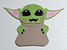 Baby Mandalorian, Star Wars Inspired. Scrapbook, Card making Paper Piecing