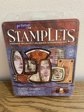 Samplers Sculpey Rubber Stamping Kit. Classic Designs by Premo NEW