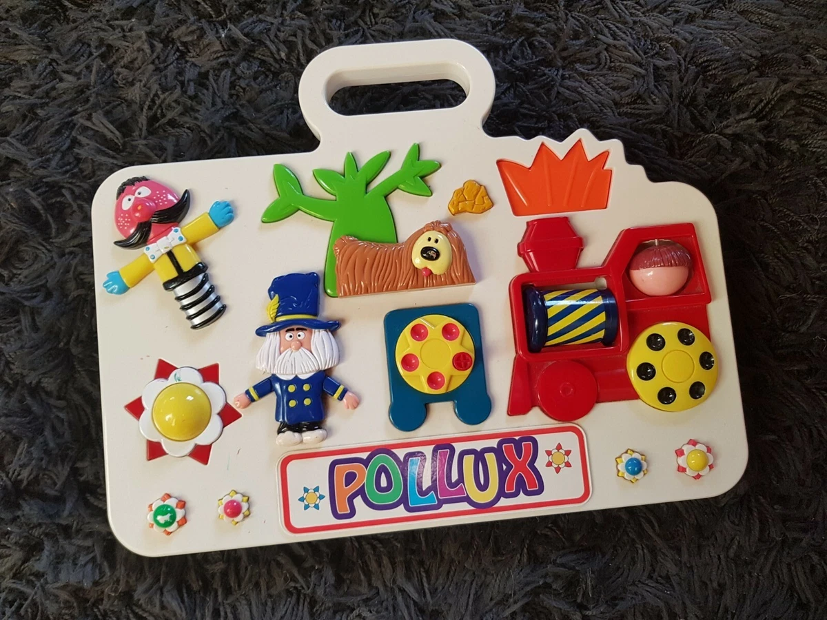 ancien POLLUX le manége enchanté jouet en plastique soufflé a tirer