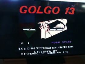 Authentic Nintendo NES Game Cart GOLGO 13 Top Secret Episode - TESTED/Works