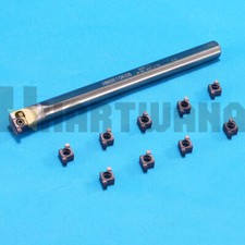 Portautensili Tornitura Scanalatura Interno 10mm Inserti Scanalatura Indicizzabile 2mm 10PCS