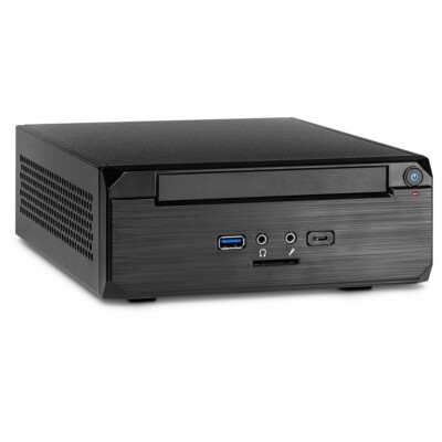 ITX PC Gehäuse MW-02 II, Type C 3.0 USB  mit Schacht für Slim-DVD Laufwerke CR