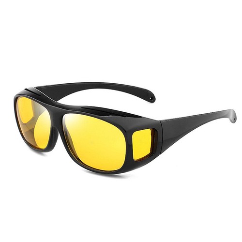 HD Anti Glare Vision Night Driving Glasses Polarized Yellow Lens Tinted Unisexs~ - Picture 4 of 14