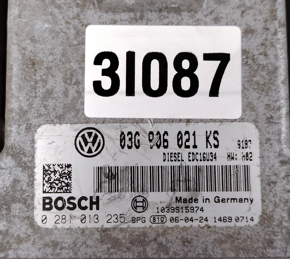 Modulo Di Controllo Motore ECM ECU 2.0 TDi 5M1 Per VW GOLF PLUS 03G906021KS - Immagine 3 di 4