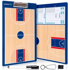 Basketball Dry Erase Coaches Clipboard, Basketball Clipboard for Coaches Doub...