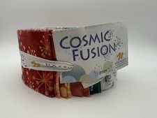 NEW jelly roll 40 Cotton fabric quilting strips NORTHCOTT Cosmic Fusion Blender