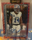 2025 Topps Chrome Football Red Geometric Refractor Amon-Ra St. Brown #BA-AS
