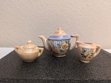 Vintage Hand Painted Miniature Tea Set - Made in Japan