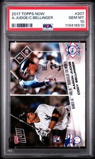 2017 Topps Now AARON JUDGE / Cody Bellinger #207 PSA 10 GEM MINT Free Ship!