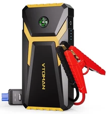 VTOMAN V6 Pro Jump Starter, 2000A Car Battery Jumper Starter Portable for 7L ...