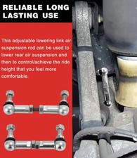 Pair Adjustable Lowering Links For BMW F11 E61 X5 w/ Rear or Full Air Suspension