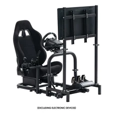 Hottoby Racing Simulator Cockpit Stand with Seat Fit  Logitech G920 Thrustmaster