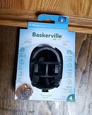 Baskerville Ultra Basket Muzzle Size 4 - Black Dog Muzzle - New in Packaging