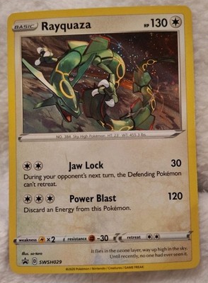Pokemon - Rayquaza SWSH029 Black Star Promo - Sea & Sky - Crown