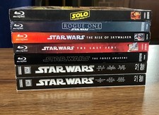 Star Wars Complete Saga 1-11 Blu Ray Skywalker Trilogy Prequel Solo no 4k