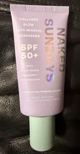 Naked Sundays SPF 50+ Collagen Glow 100% Mineral Sunscreen SEALED 1.7 Oz NEW