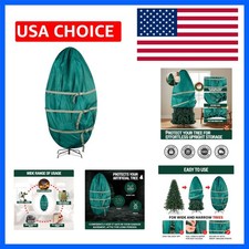 Christmas Tree Storage Bag - Upright Zippered Canvas Cover for 9-Foot Artific...