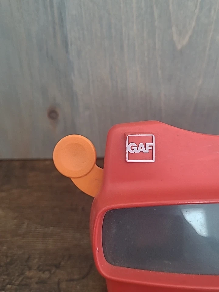 Juguete visor GAF Viewmaster Viewmaster rojo vintage FUNCIONANDO, hecho en EE. UU. Foto 2 de 4
