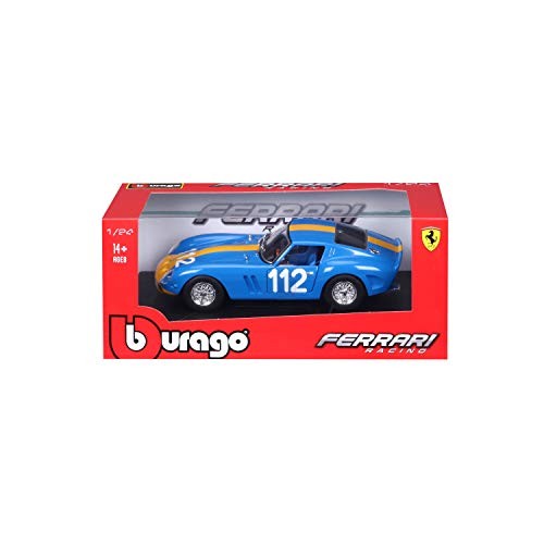 burago 1962 FERRARI 250GTO各その他 NEW] Bburago 1:24 1962 Ferrari 250 GTO Blue Diecast Minicar