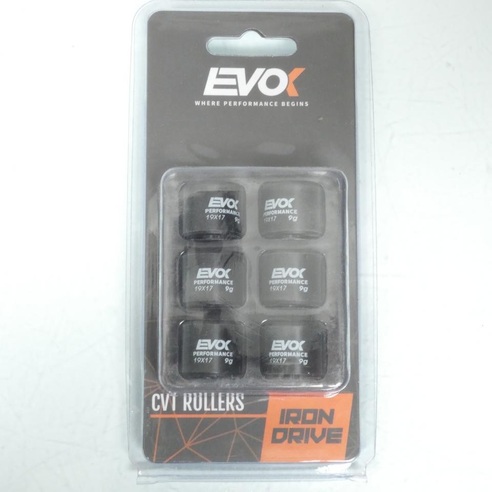 Galet rouleau de variateur EVOK 19x17 scooter Gilera Nexus 125 de 2007 à 2020