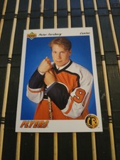1991-1992 Upper Deck Rookie Peter Forsberg Philadelphia Flyers Card #64. rookie card picture