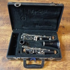 Student Clarinet Woodwind Musical Instrument W/Hard Case For Parts Or Repair