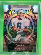 2025 Prizm Black Troy Aikman Kaleidoscopic Silver  Prizm 23 Cowboys