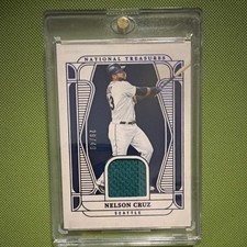 2025 Panini National Treasures Nelson Cruz Material Treasures Relic /40 Mariners