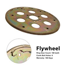 168-teeth Steel Flexplate 1845400 Fit Chevy 454 1970-1990 White Zinc External