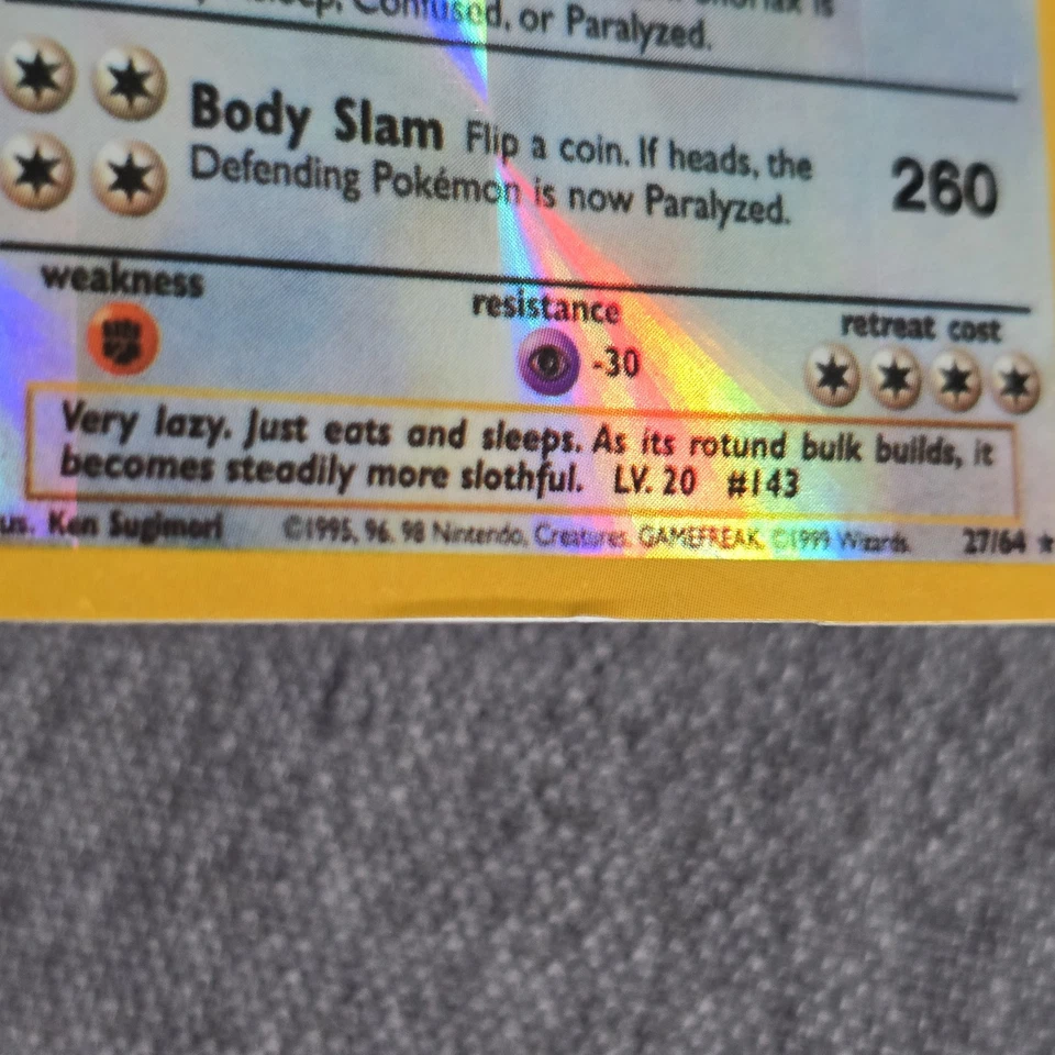 Gengar HOLO Roman Numerals Base Set Vintage PRISM Vending Golden STICKER 90s - Image 3 of 4