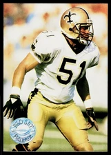 Sam Mills, 1991 Pro Set Platinum, #78, New Orleans Saints,