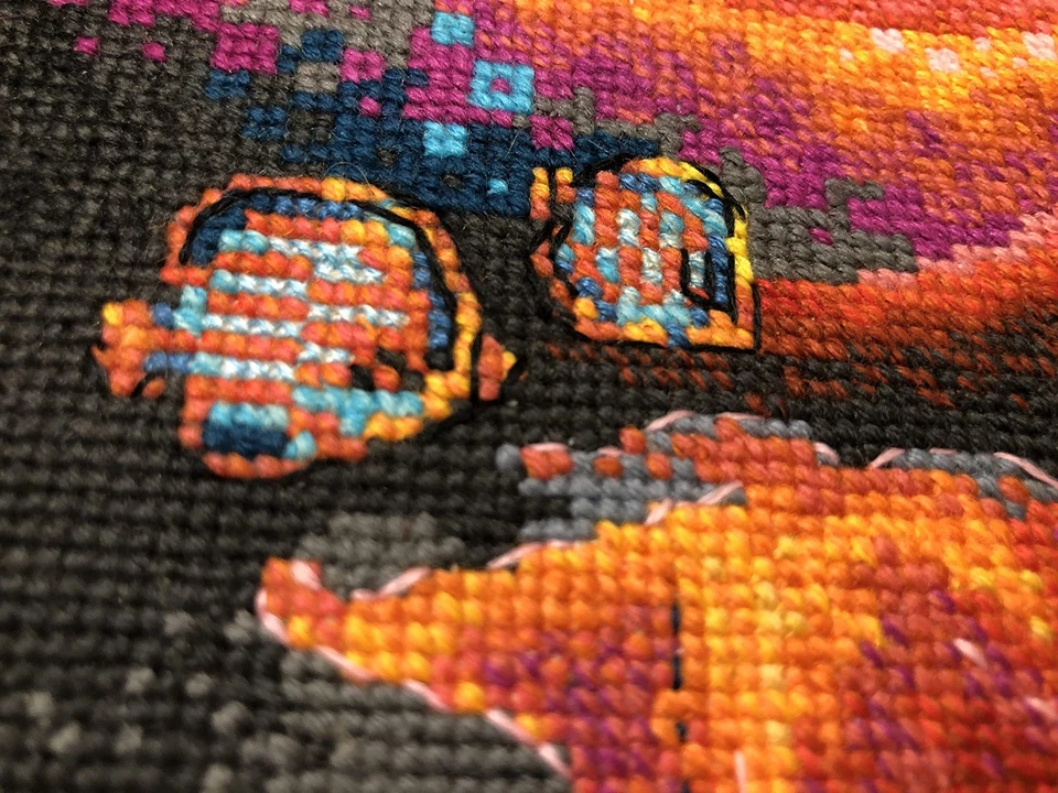 Kit de punto de cruz Riolis Underwater Kingdom 15,75x11,81 principiantes avanzado Foto 4 de 4