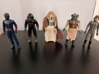 Lot of 5 Vintage 70s80's Star Wars Figures, Squid Besbin Veers Klaatu Tie Pilot