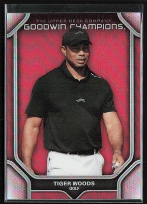 Tiger Woods 2024 Upper Deck Goodwin Champions Platinum Red #P2