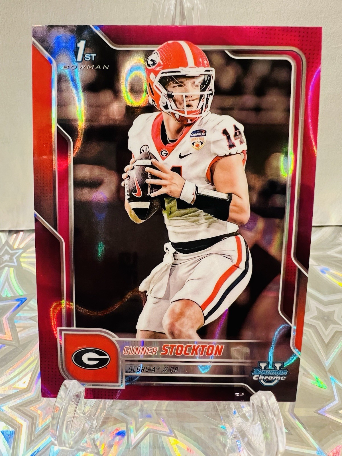 2025 Bowman University Chrome - Gunner Stockton #131 Pink Lava Refractor (RC)