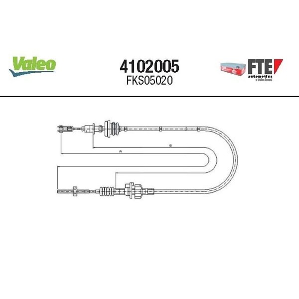 Seilzug KupplungsbetäTigung FTE 4102005 FüR CitroëN Peugeot C1-image